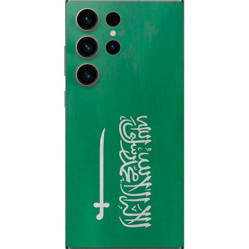 Saudi Arabia Flag Distressed Galaxy S25 Ultra Skin